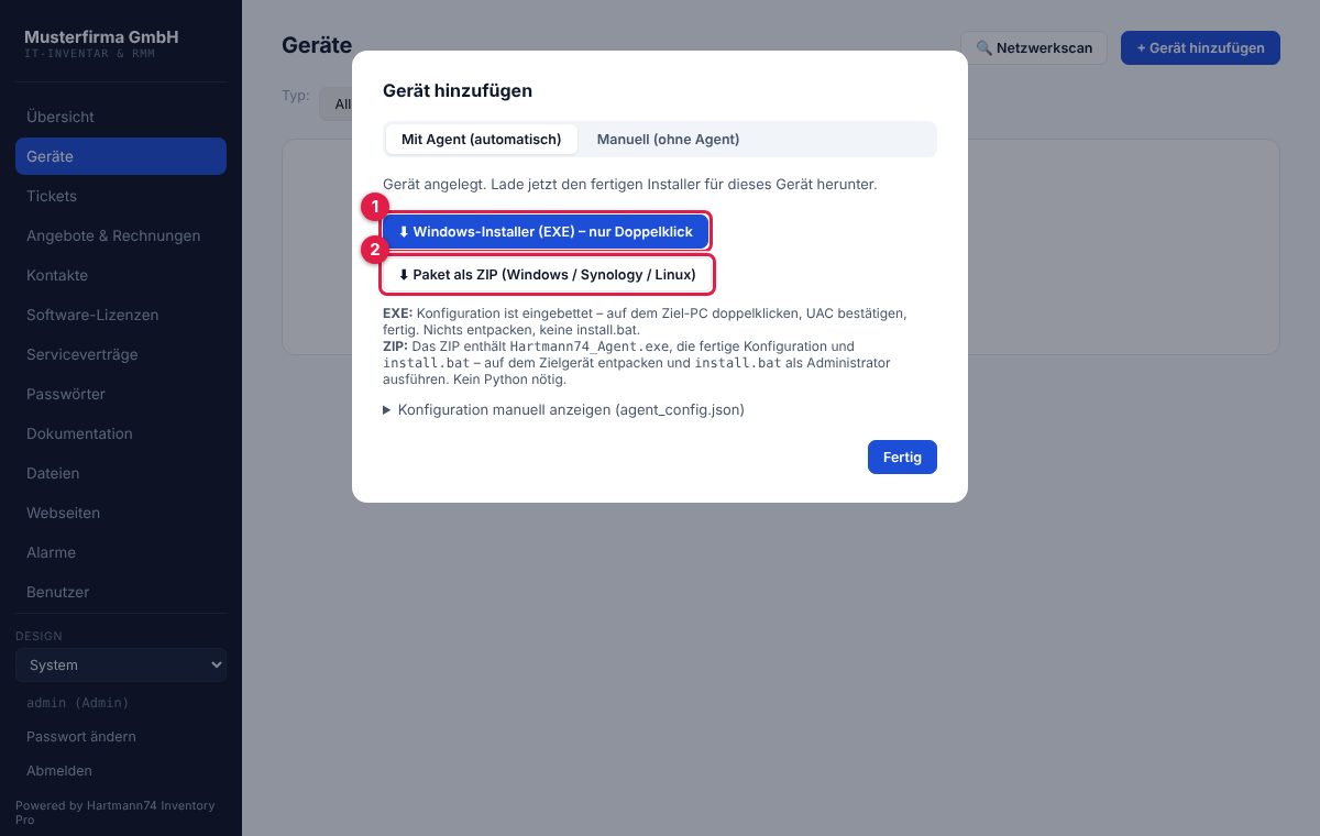 Der Installer für dieses Gerät.